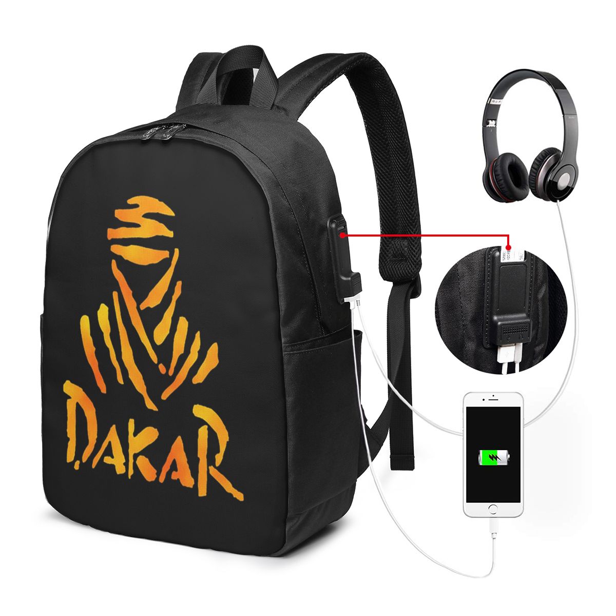 Women'S Bag - Dakar Rally Motorcycle Backpack Travel Notebook