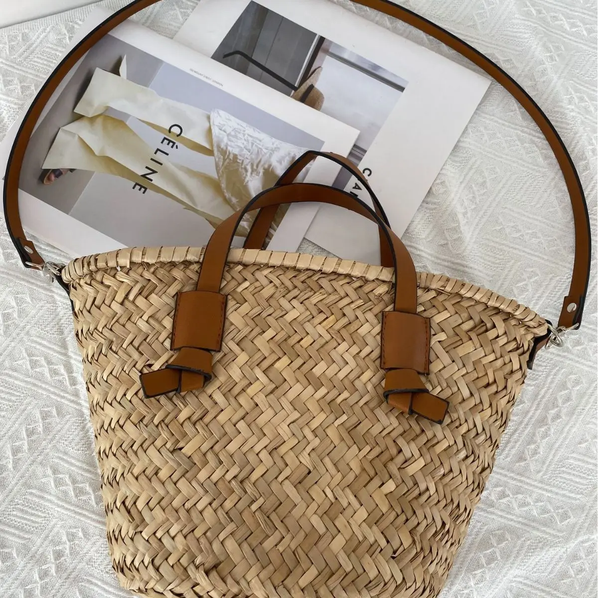 Bohemian Straw Basket Bag Hand - đánh giá và giá Basket Bag Wicker