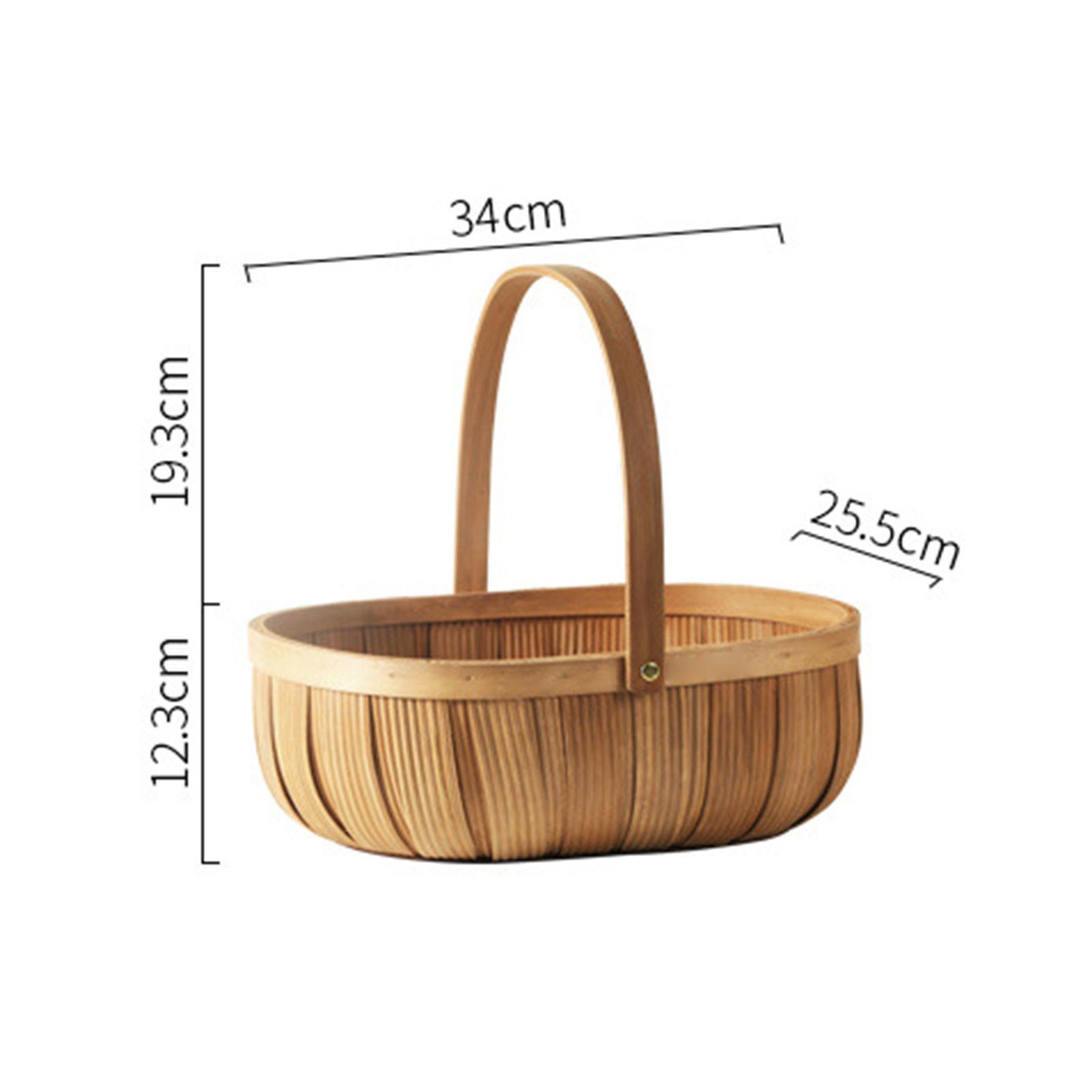 Wood Chip Picnic Basket with H - đánh giá và giá Basket Bag Wicker