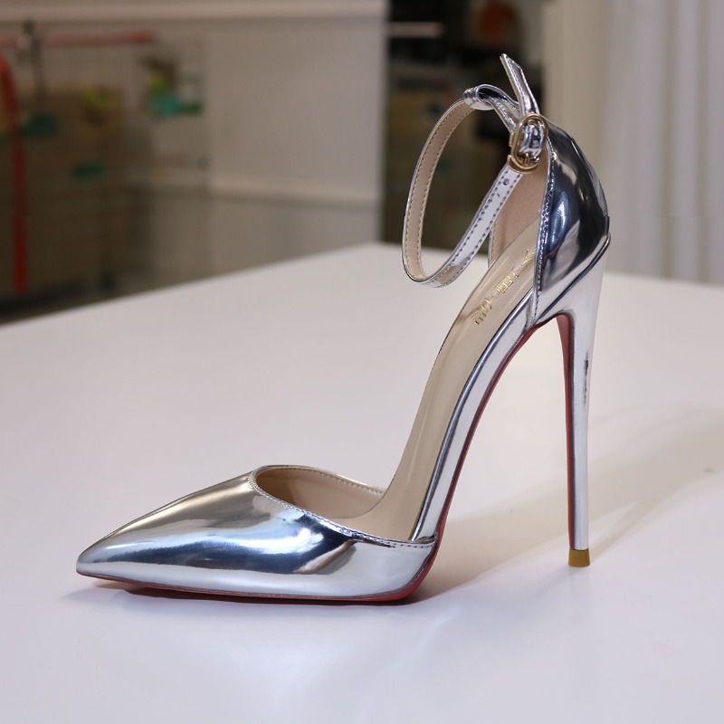 New silver striped high heels  - đánh giá và giá Women Bags Office