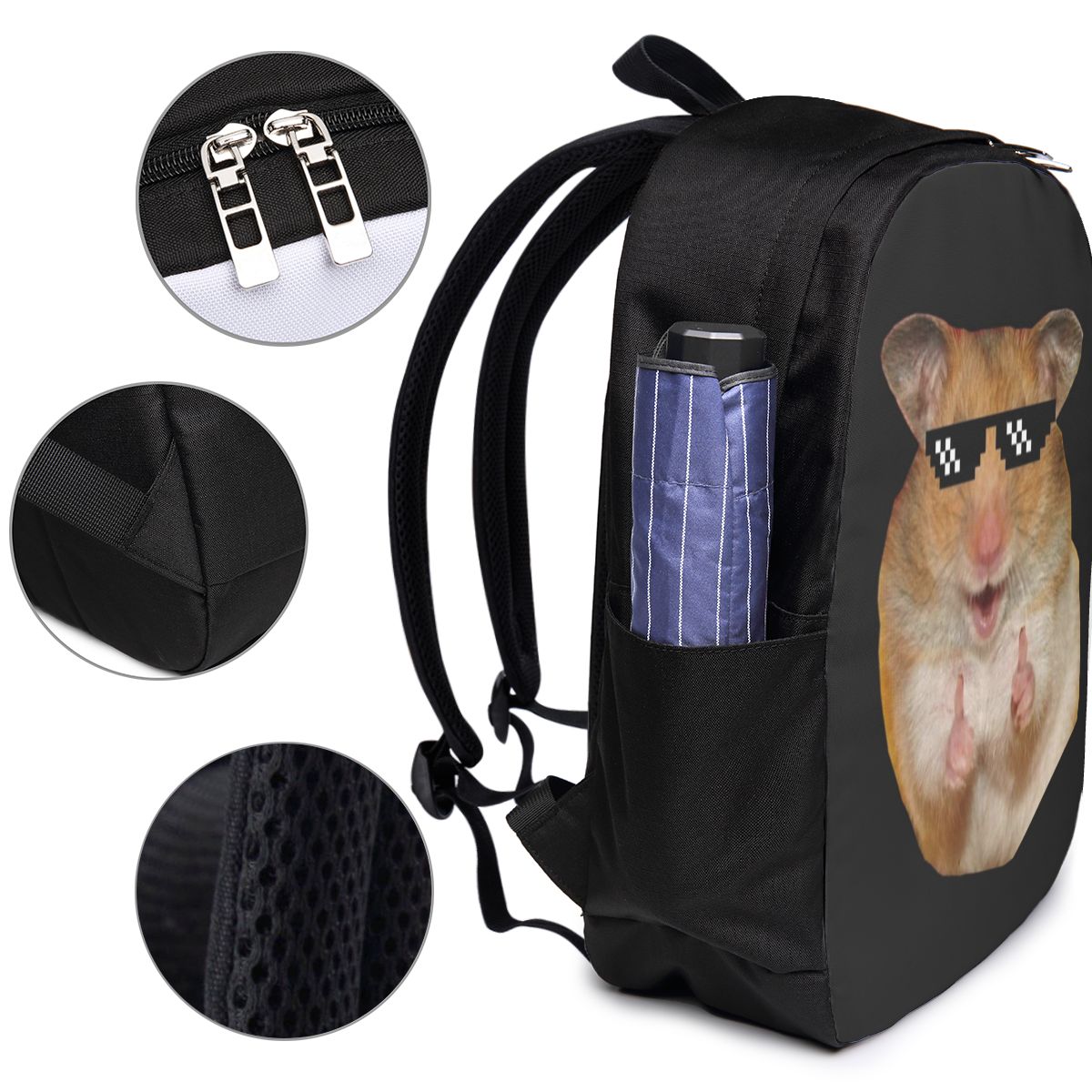 Funny Hamster Backpack Travel  - đánh giá và giá Women'S Bag
