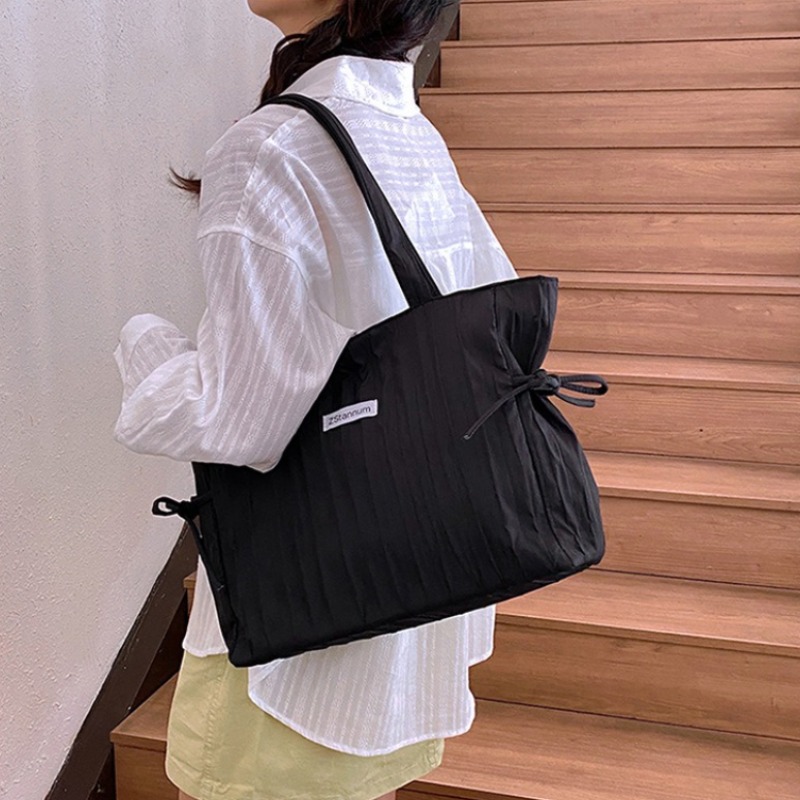Women Foldable Striped Nylon D - đánh giá và giá Women Bags For Office Use