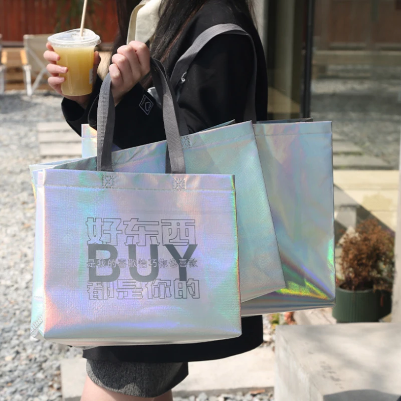10pcs Laser Non-woven Tote Sho - đánh giá và giá Women Bags For Eid