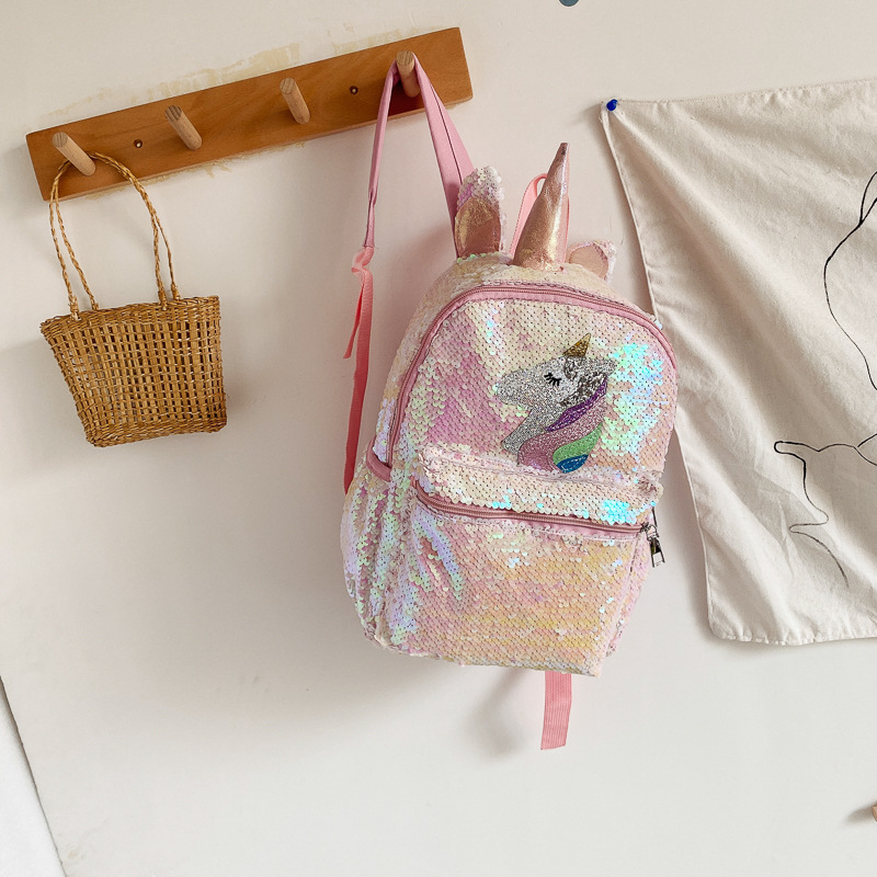 Sequin Unicorn Backpack Pink S - đánh giá và giá Mini Backpack Women