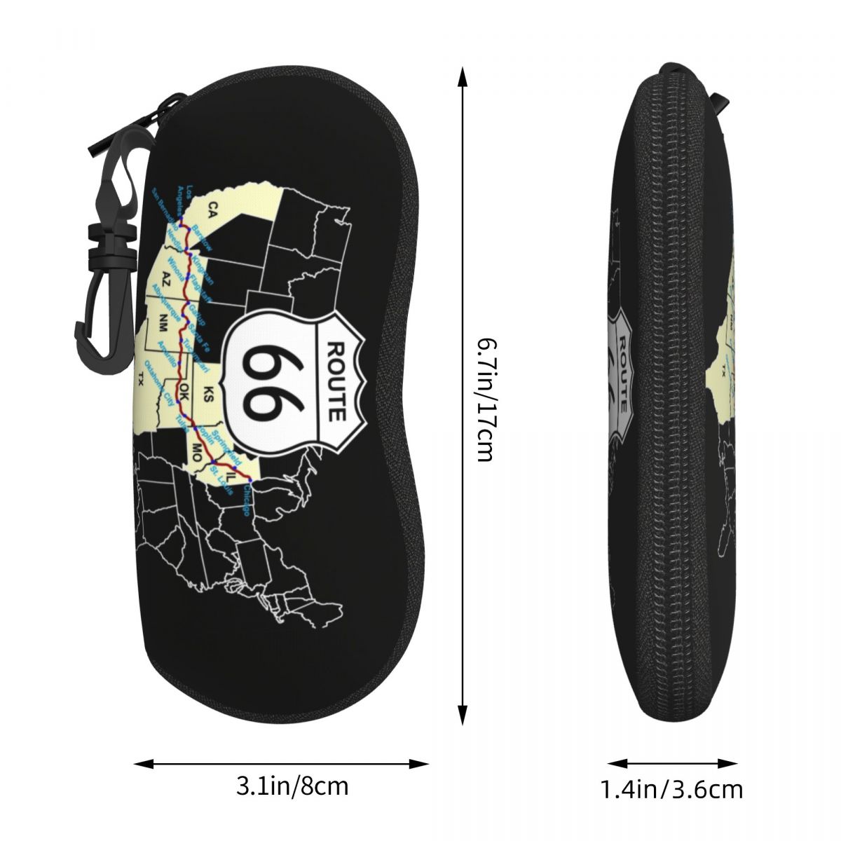 Custom Route 66 Map Shell Eyeg - đánh giá và giá Women Bags Usa