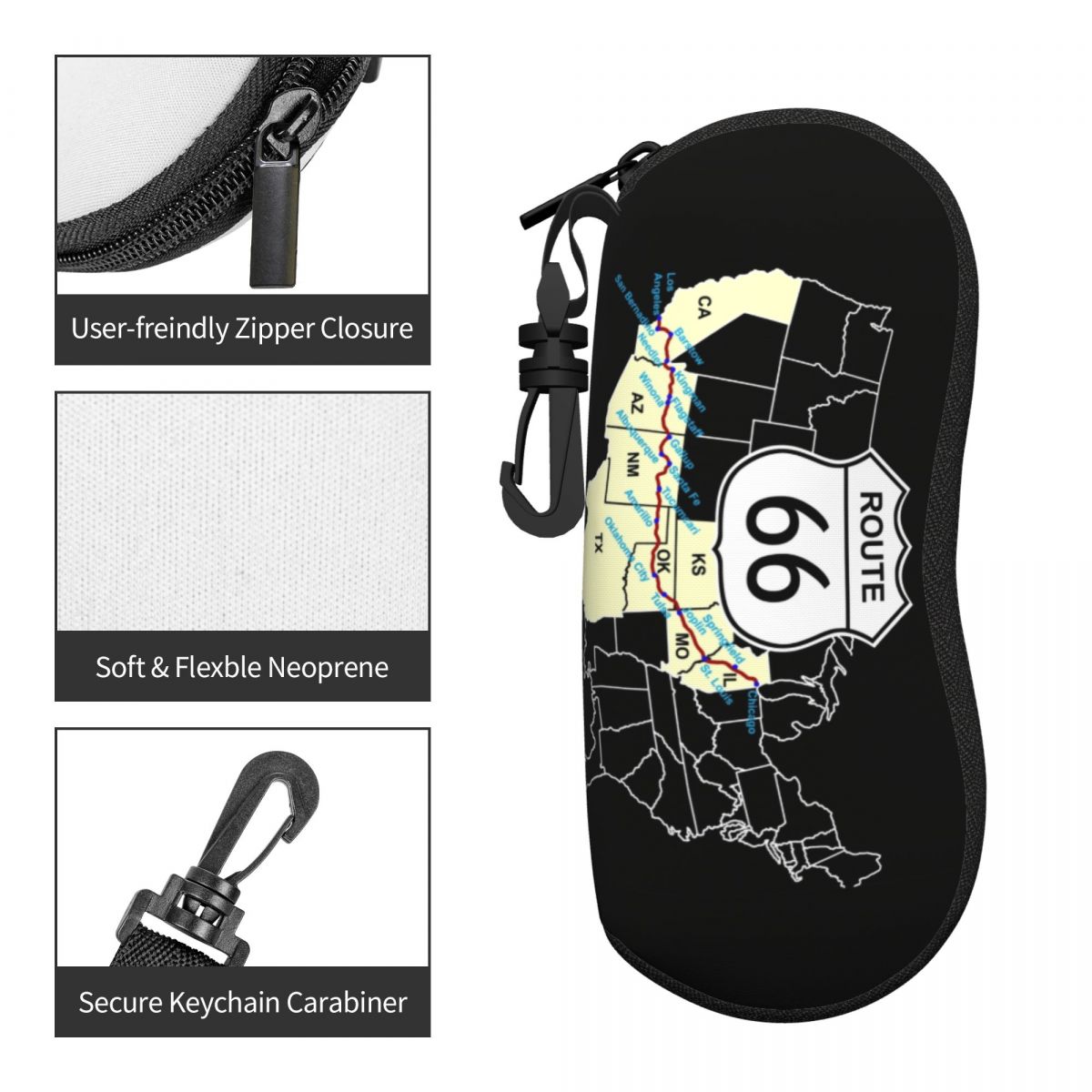 Custom Route 66 Map Shell Eyeg - đánh giá và giá Women Bags Usa