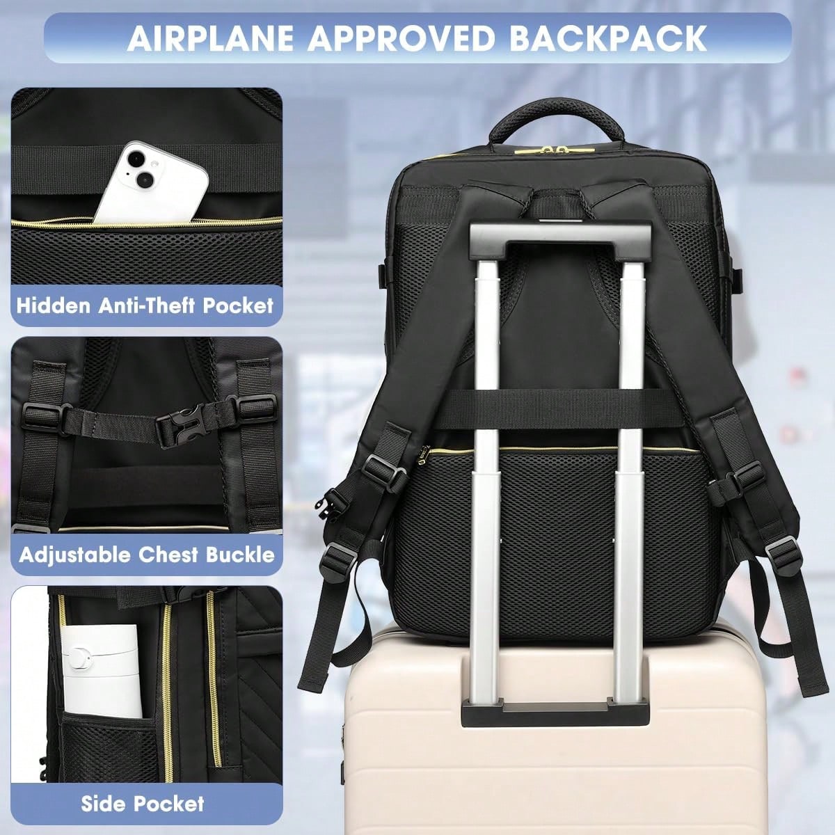 Large Carry On Travel Backpack - đánh giá và giá Women'S Bag