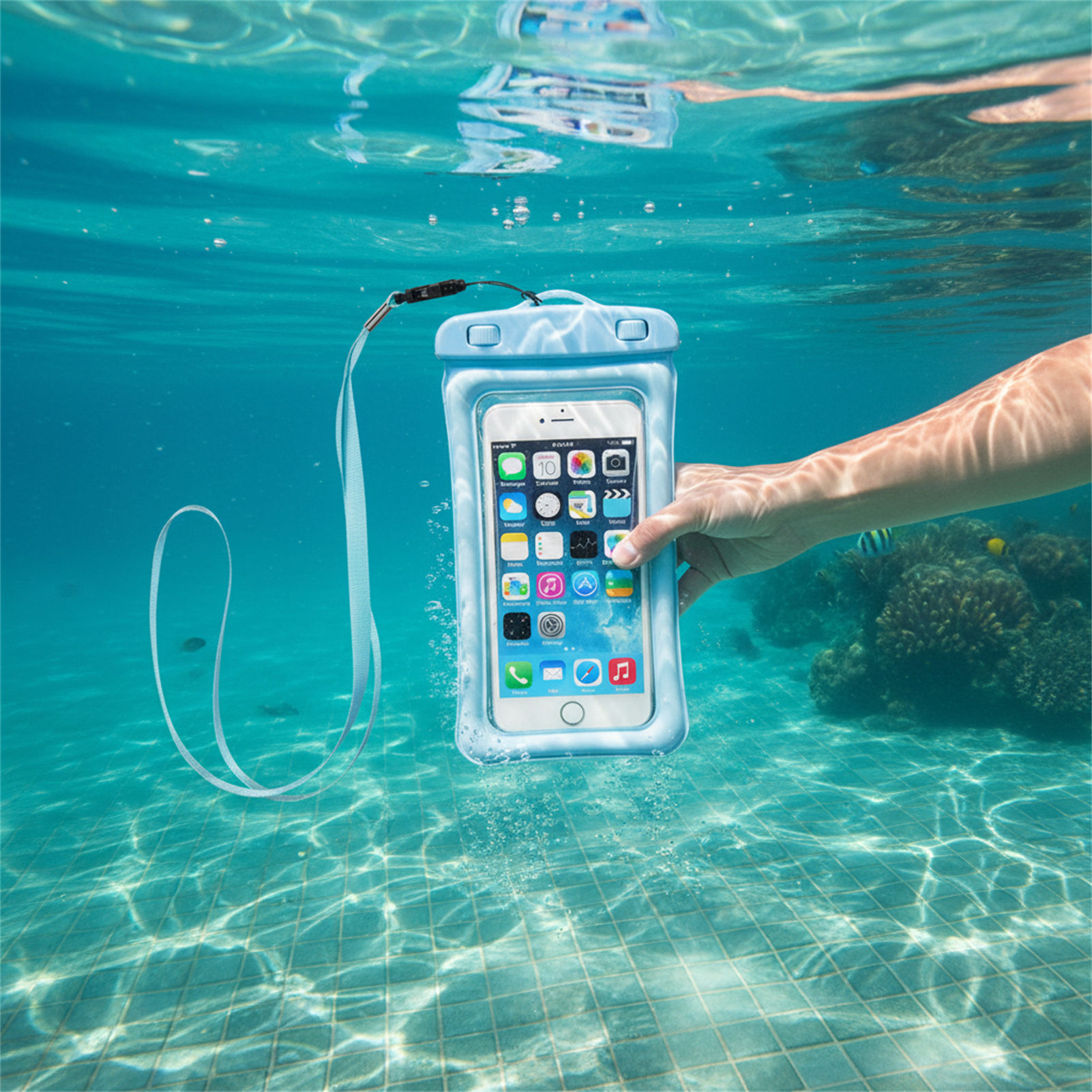 Blue Black Waterproof Phone Ba - đánh giá và giá Women Bags Waterproof