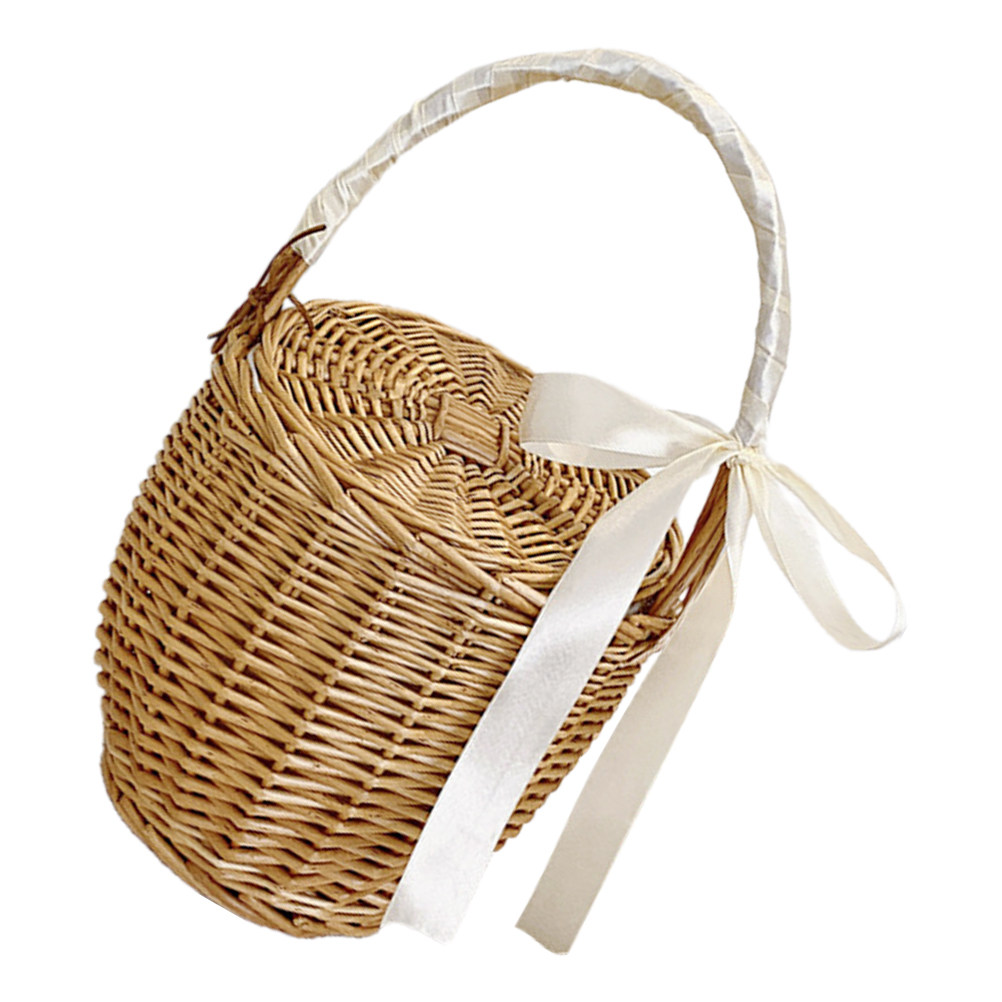 French Style Woven Handheld Pi - đánh giá và giá Basket Bag Wicker