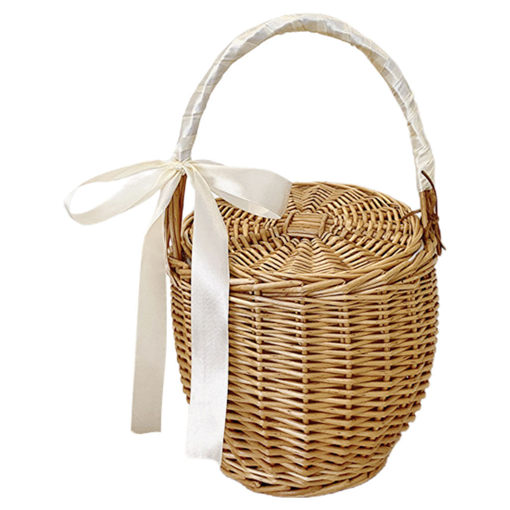 French Style Woven Handheld Pi - đánh giá và giá Basket Bag Wicker