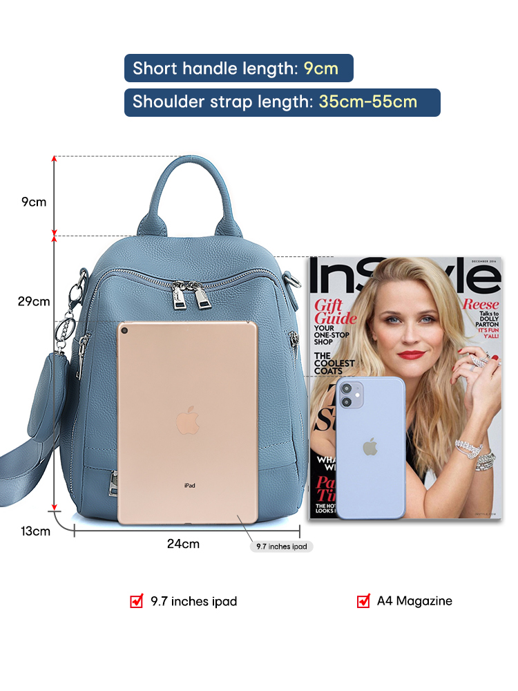 Zency Da Thật Chính Hãng Da Ba - đánh giá và giá Mini Backpack Women