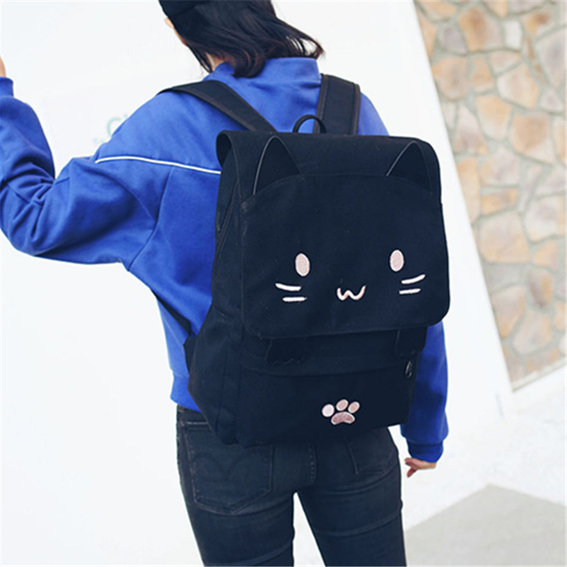 Japanese Stupid Cute 3D Cat La - đánh giá và giá Mini Backpack Women