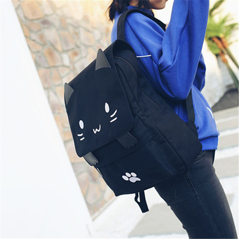 Japanese Stupid Cute 3D Cat La - đánh giá và giá Mini Backpack Women