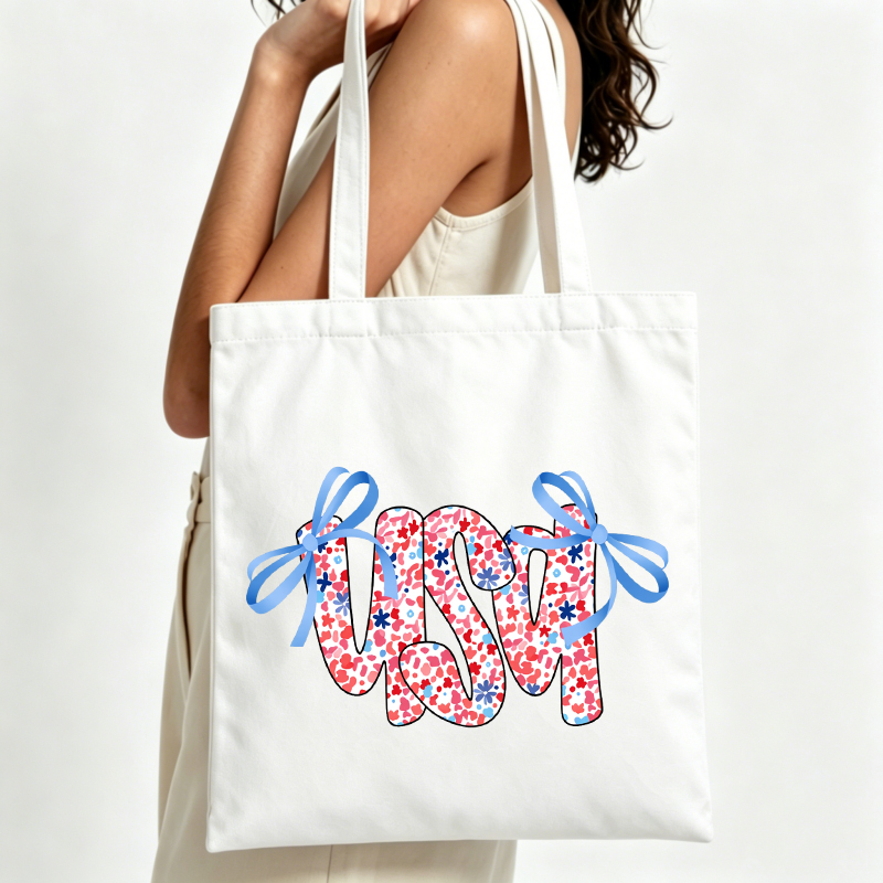 USA letter print canvas tote b - đánh giá và giá Women Bags Usa