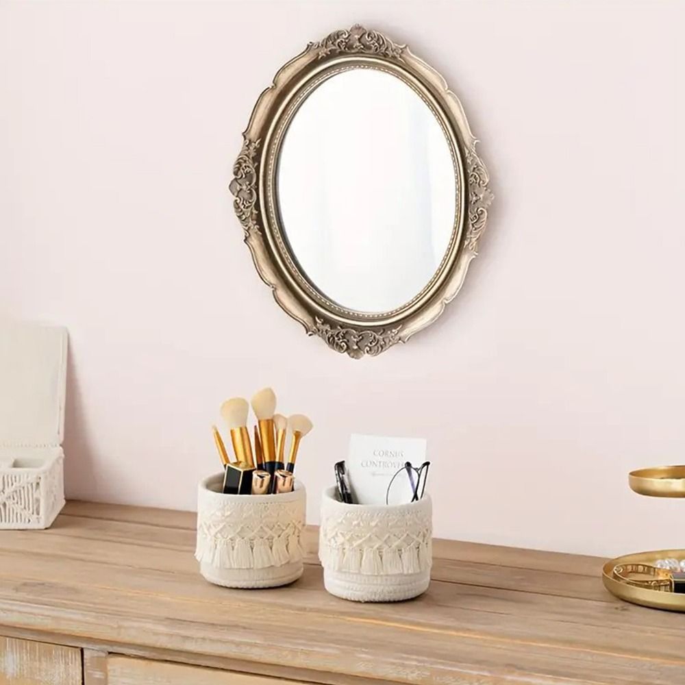 Tassels Desktop Storage Basket - đánh giá và giá Basket Bag Wicker
