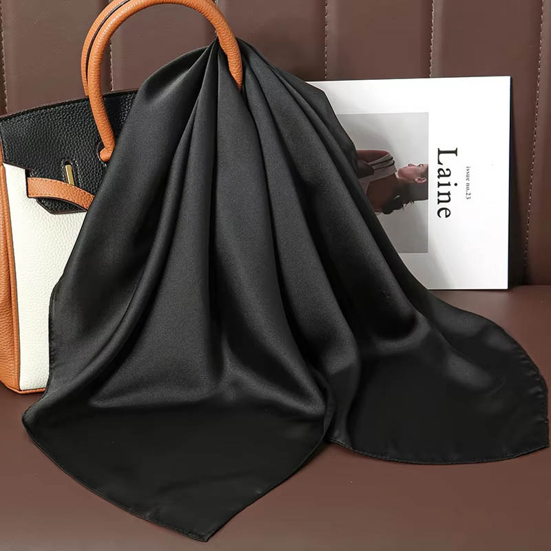 Luxury Solid Color Silk Square - đánh giá và giá Women Bags Office