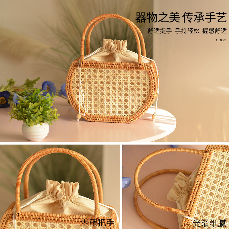 Giày Rỗng Mây Giỏ Túi Len Dệt  - đánh giá và giá Basket Bag Wicker