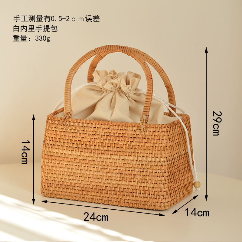 Giày Rỗng Mây Giỏ Túi Len Dệt  - đánh giá và giá Basket Bag Wicker