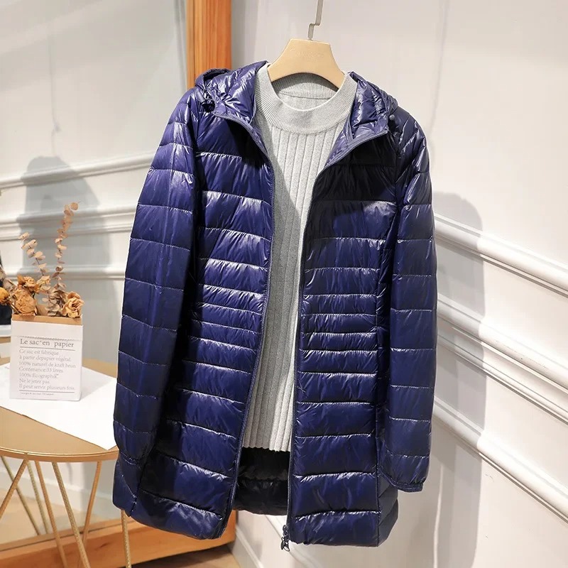 Female Long Down Jacket Light  - đánh giá và giá Women Bags Office