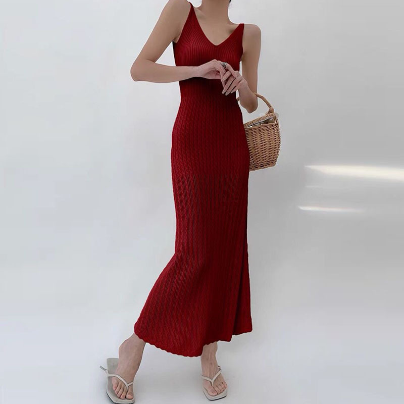 Strap Knitted Dress Summer New - đánh giá và giá Women'S Bags New Look