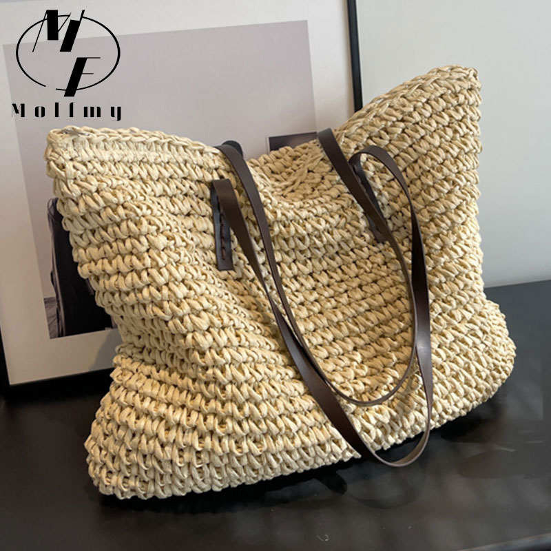 Straw Woven Tote Bags Casual L - đánh giá và giá Women Bags Offers