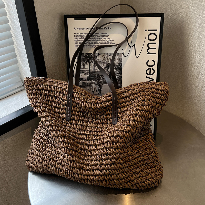 Straw Woven Tote Bags Casual L - đánh giá và giá Women Bags Offers