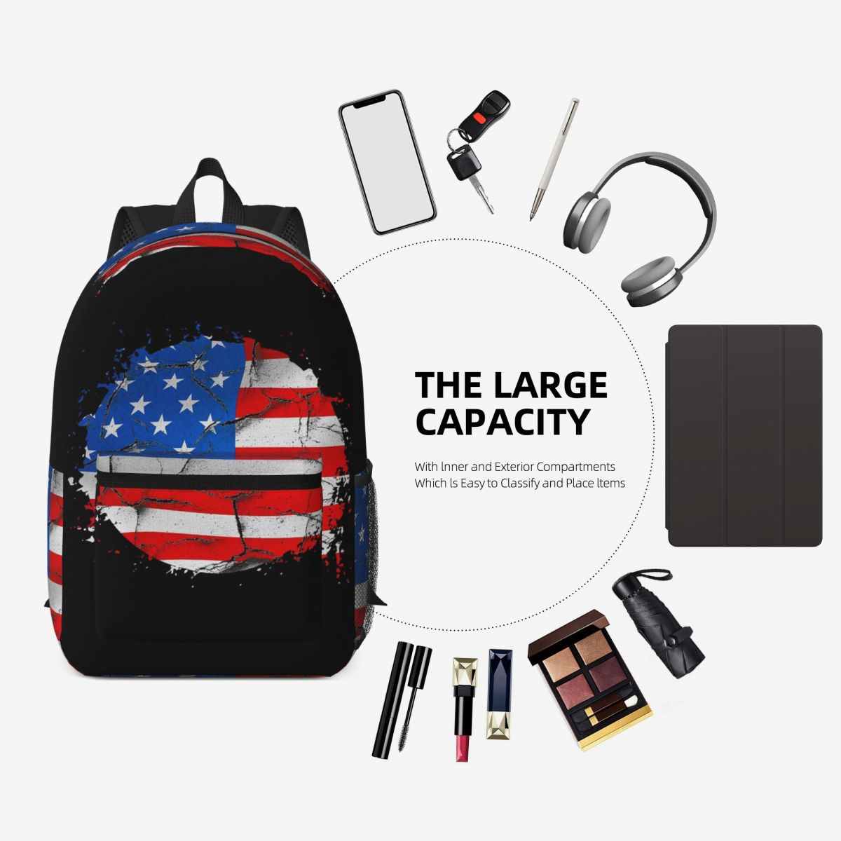 USA America American Flag Back - đánh giá và giá Women Bags Usa