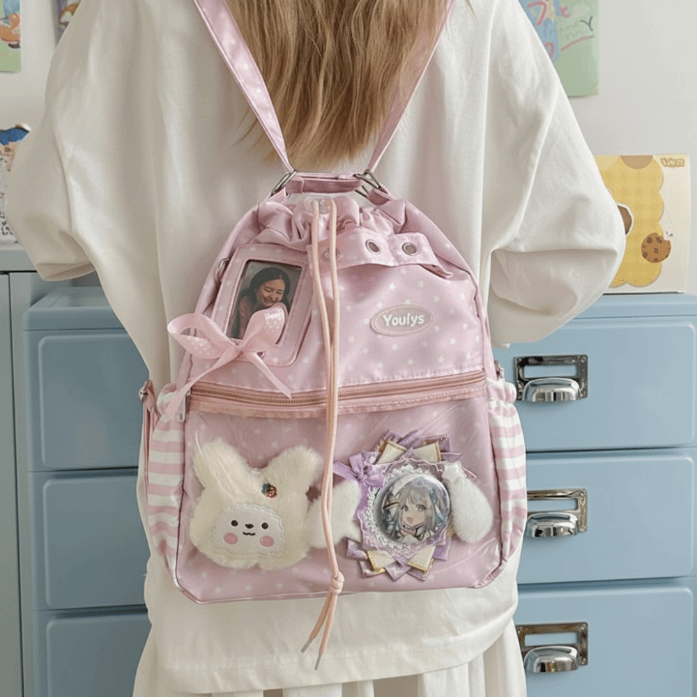 Cute Polka Dot Pattern Ita Bac - đánh giá và giá Mini Backpack Women