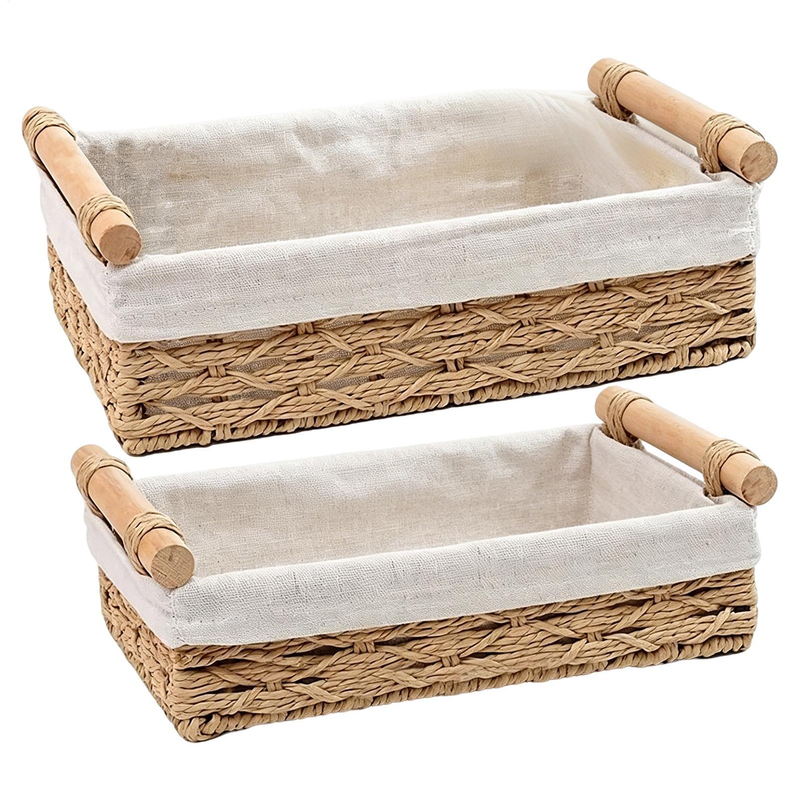 Storage Basket with Handles &  - đánh giá và giá Basket Bag Wicker