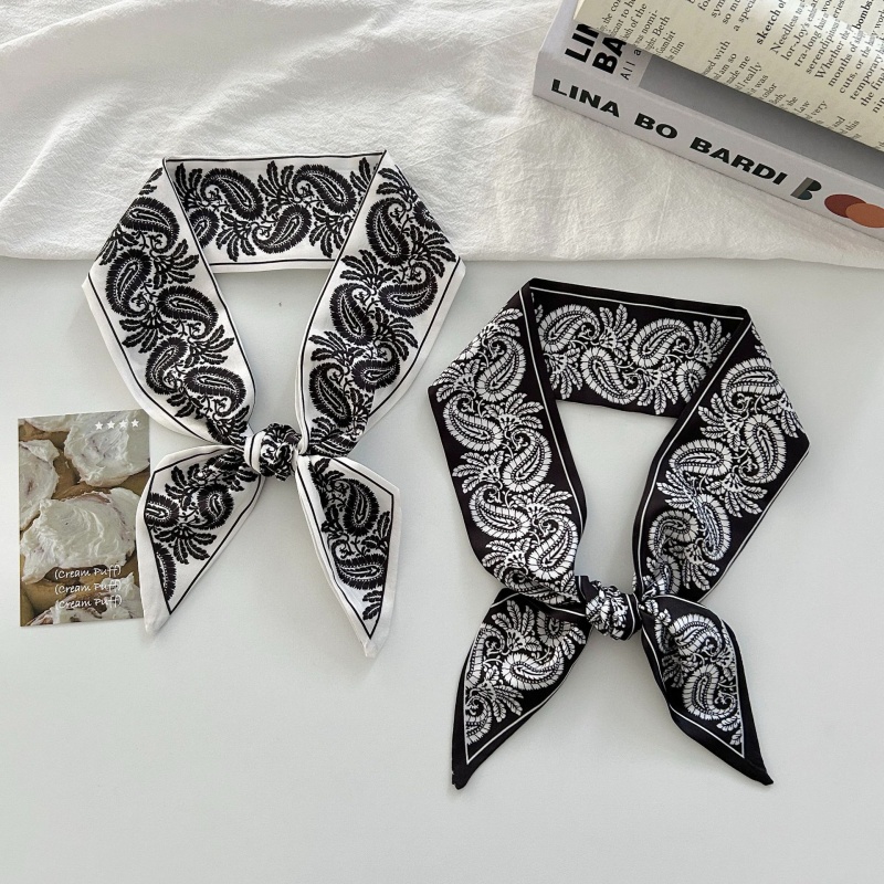 Paisley Print Satin Skinny Sca - đánh giá và giá Women Bags Office