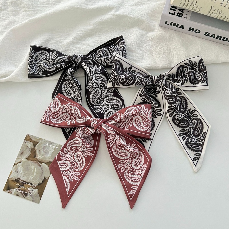 Paisley Print Satin Skinny Sca - đánh giá và giá Women Bags Office