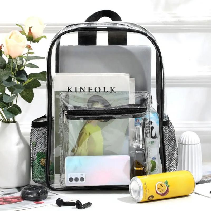 Transparent PVC Backpack Outdo - đánh giá và giá Women Bags Waterproof