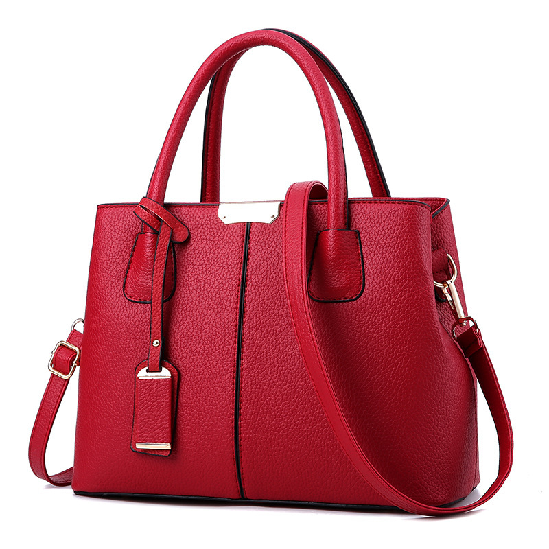 PU Leather Top-Handle Bag Stru - đánh giá và giá Top Handle Structured