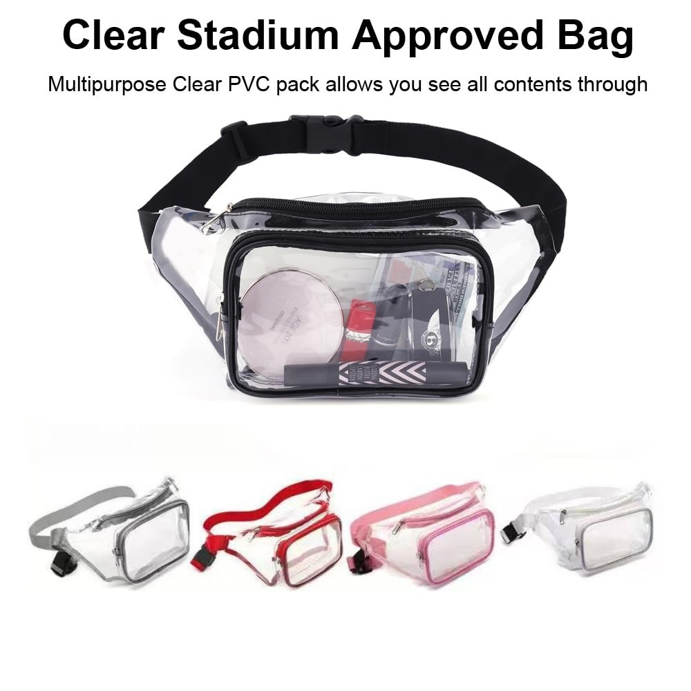 Clear Fanny Pack Transparent P - đánh giá và giá Women Bags Waterproof