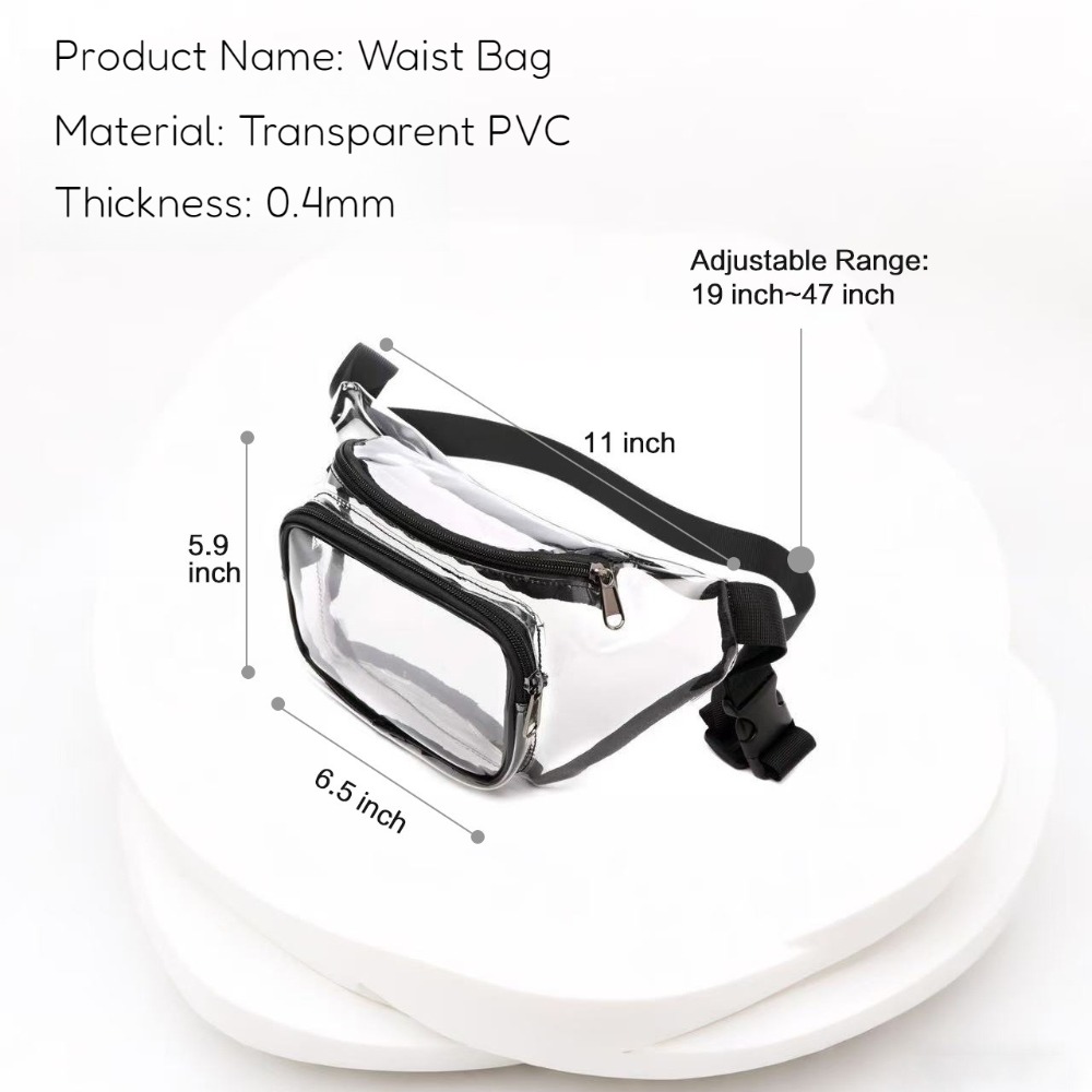 Clear Fanny Pack Transparent P - đánh giá và giá Women Bags Waterproof