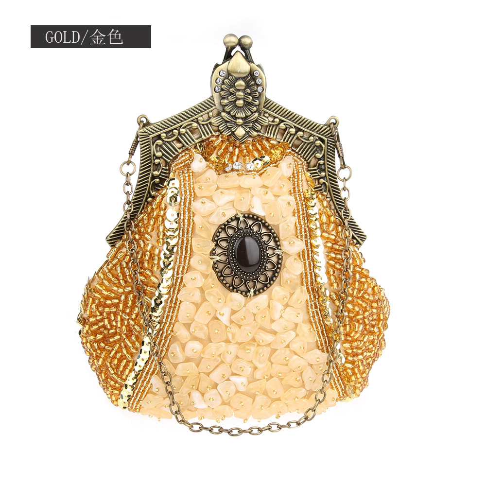 Retro Fashion Pearl Sequin Bea - đánh giá và giá Women Bags Offers