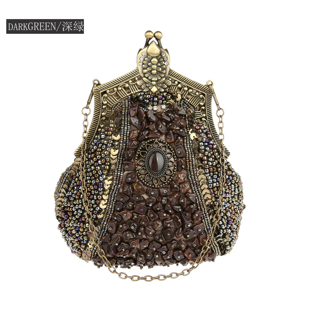 Retro Fashion Pearl Sequin Bea - đánh giá và giá Women Bags Offers