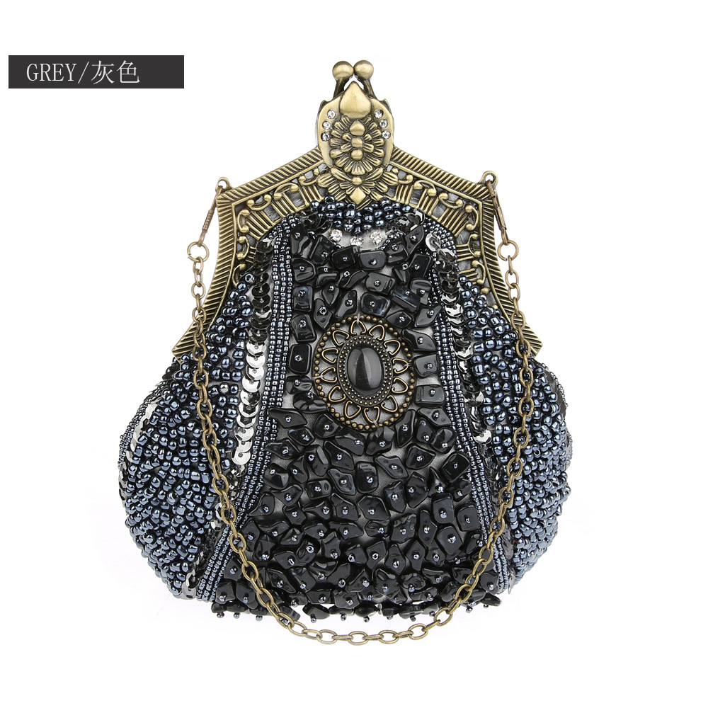 Retro Fashion Pearl Sequin Bea - đánh giá và giá Women Bags Offers