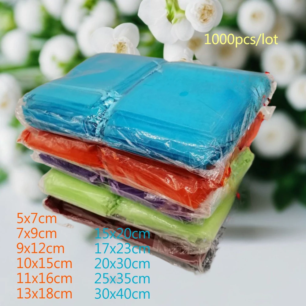 11 Sizes 1000pcs Organza Gift  - đánh giá và giá Women Bags For Eid