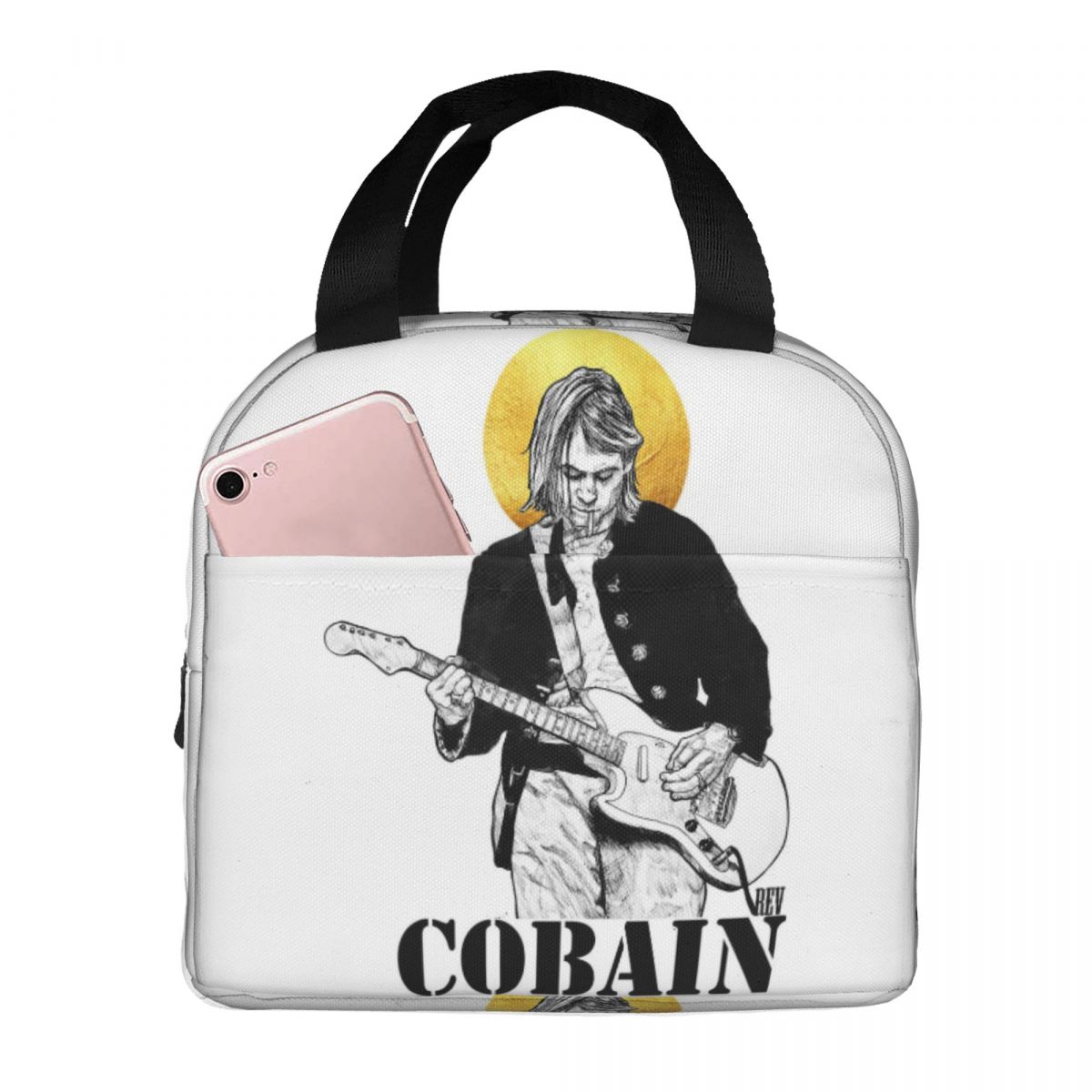 Kurt Cobain Insulated Lunch Ba - đánh giá và giá Women Bags Kurt