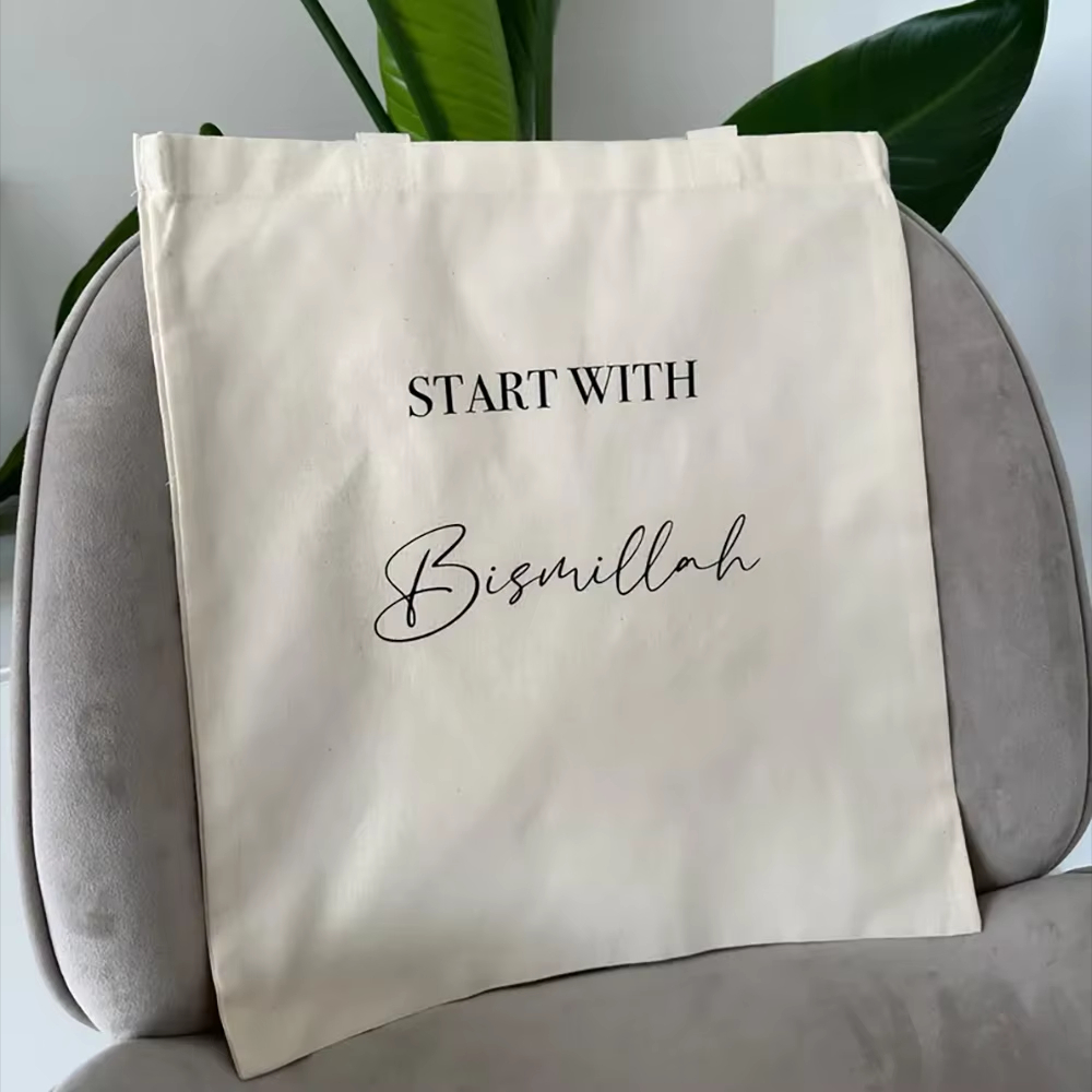 Start with Bismillah Tote Bag  - đánh giá và giá Women Bags For Eid