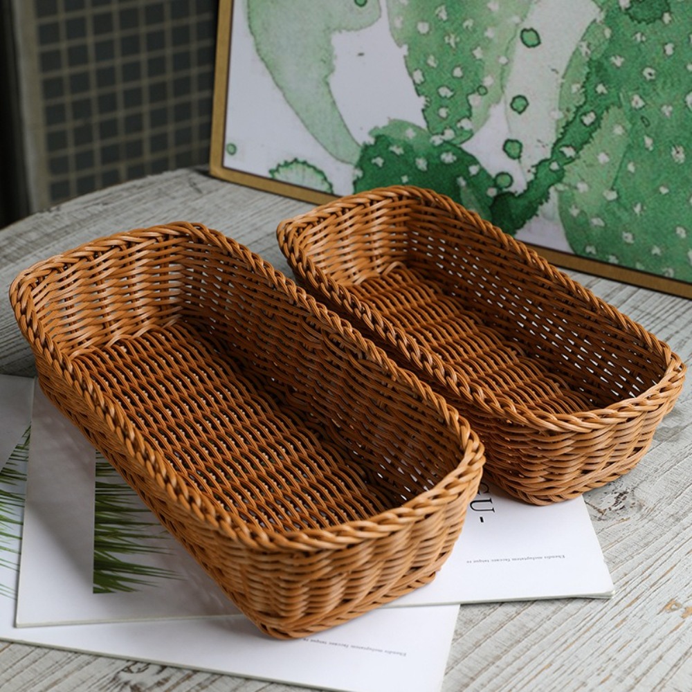 Imitation Rattan Storage Baske - đánh giá và giá Basket Bag Wicker