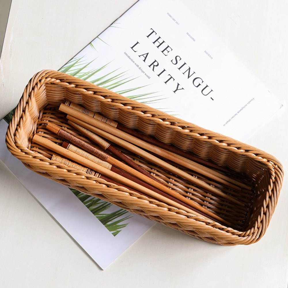 Imitation Rattan Storage Baske - đánh giá và giá Basket Bag Wicker
