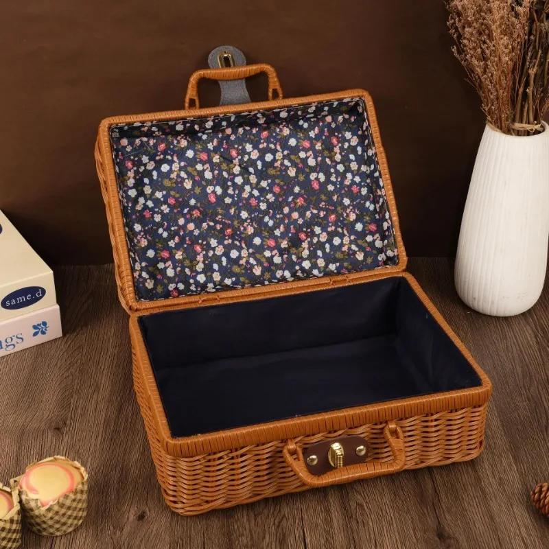 Handmade Wicker Suitcase Porta - đánh giá và giá Basket Bag Wicker