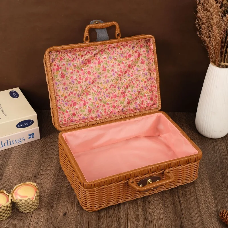 Handmade Wicker Suitcase Porta - đánh giá và giá Basket Bag Wicker