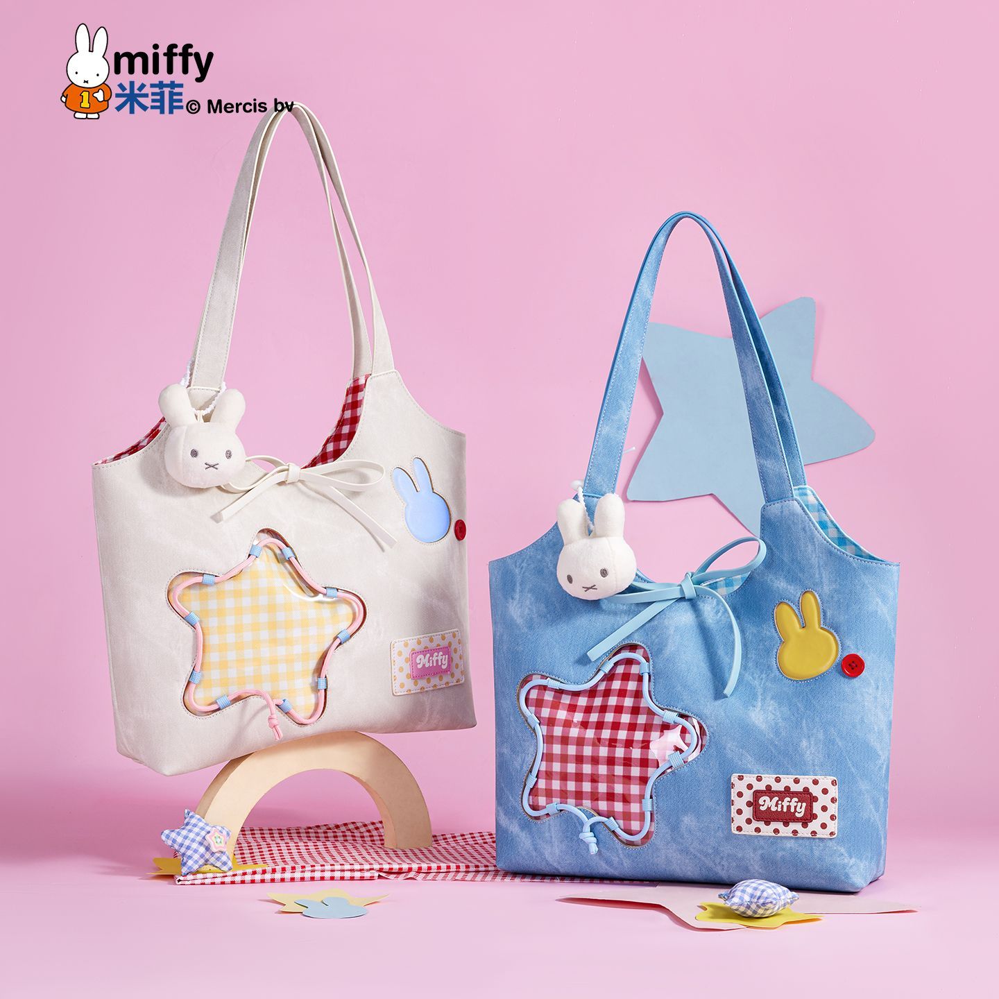 Miffy Kawaii Cartoon Licensed  - đánh giá và giá Top Handle Structured